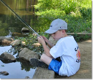 Ethan fishing