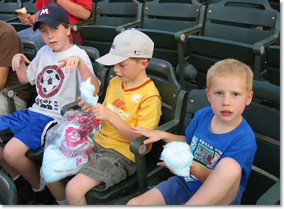 Cousins at the ballgame