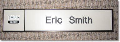 Eric's Folio Name Tag